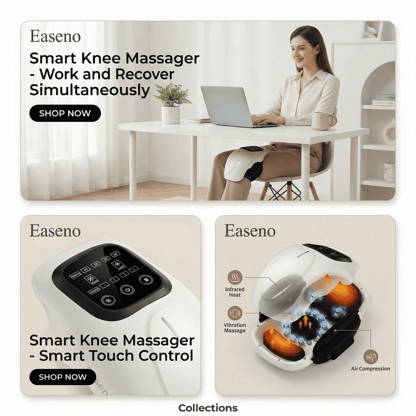 Easeno™ Smart Heated Knee Massager