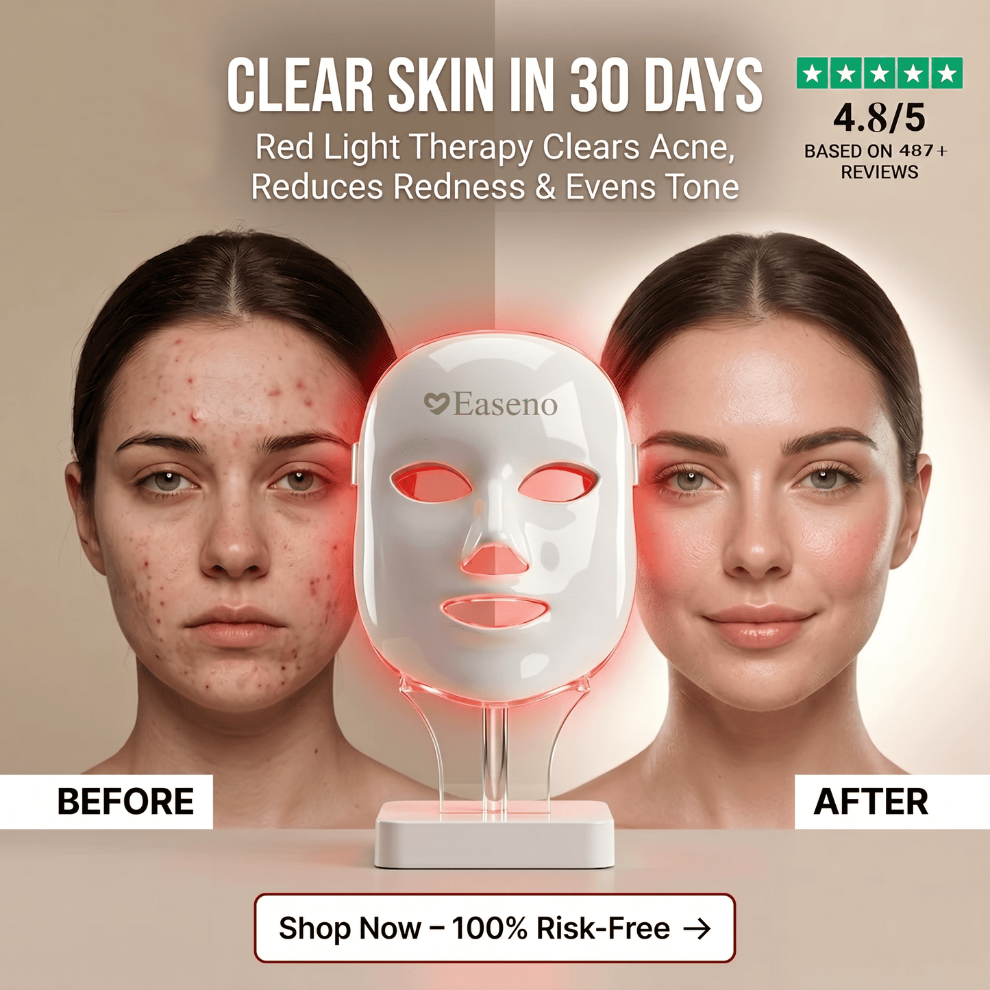Easeno™ Precision LED Therapy Mask