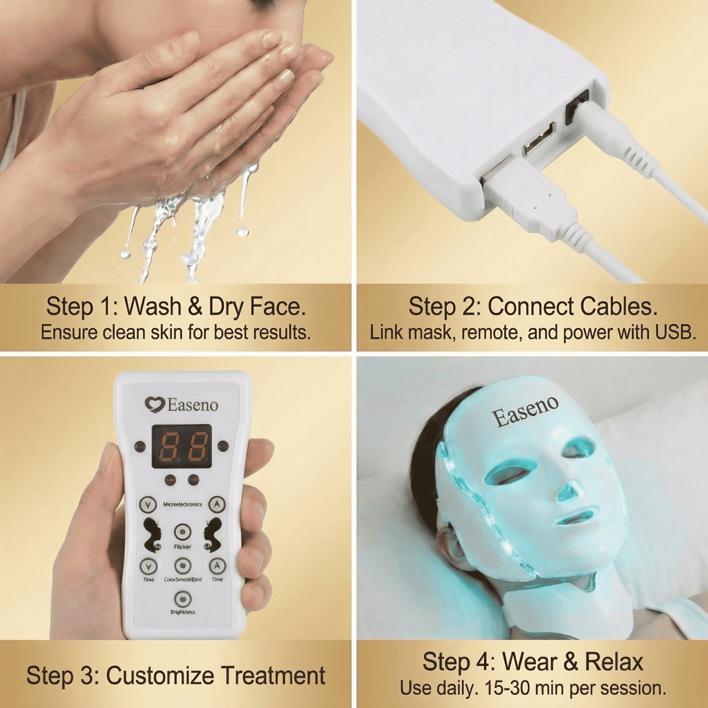 Easeno™ Precision LED Therapy Mask